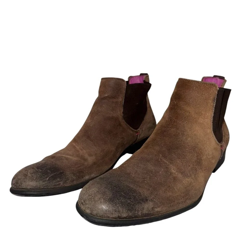 Bill Tornade French Designer Chelsea Boots 42 Leather Ankle Capsule Wardrobe